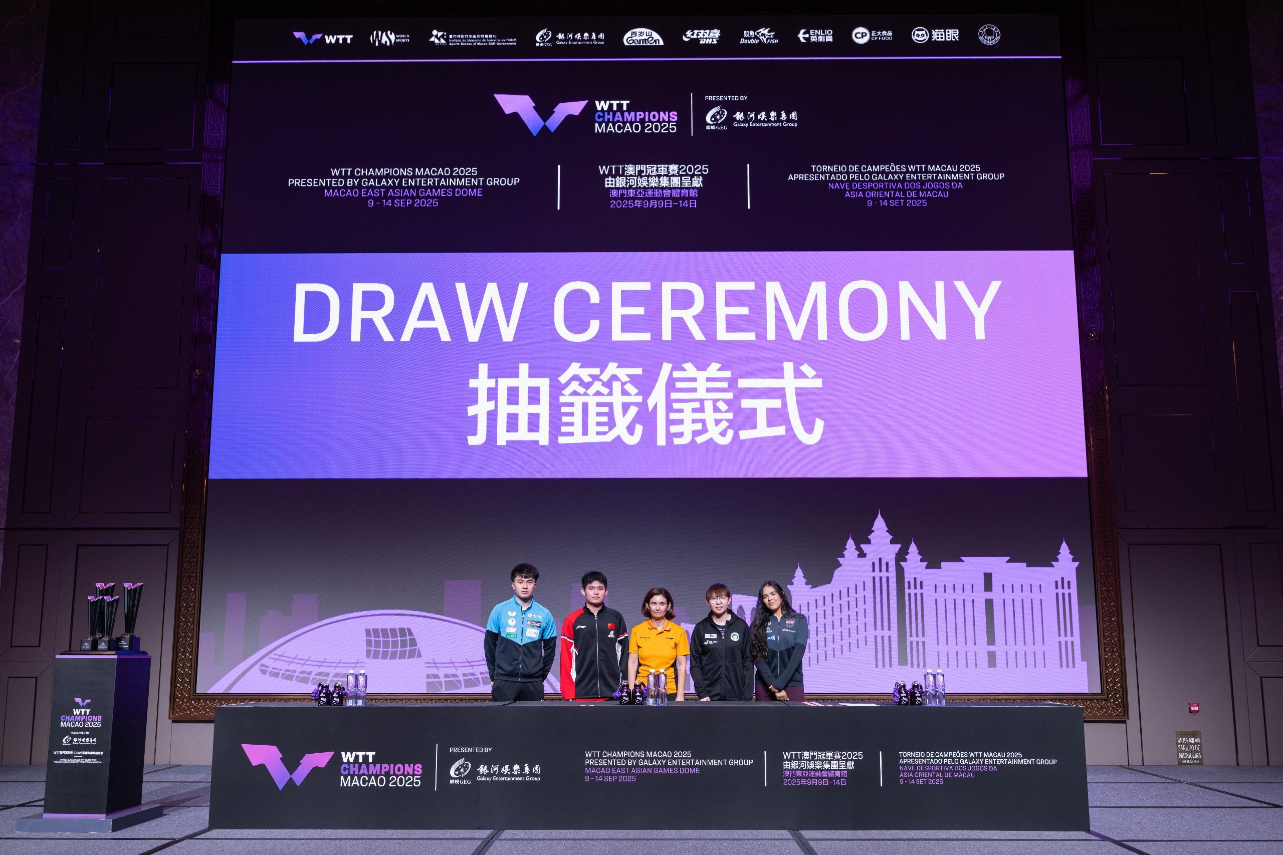 kaiyun体育-WTT澳门冠军赛9月9日开打，林诗栋、王楚钦、王艺迪登场